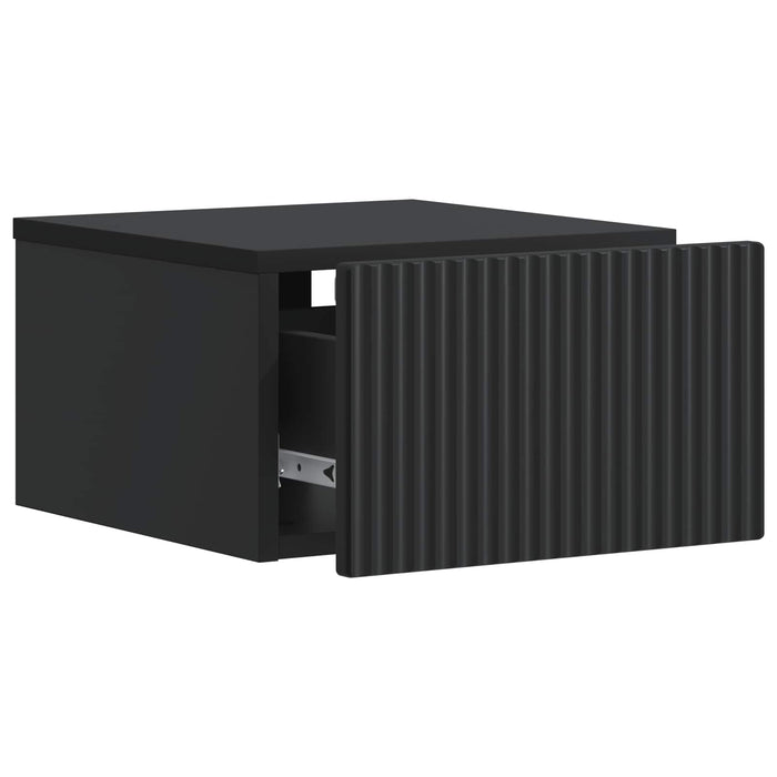 Dulap de noapte suspendat cu sertar Negru 33 x 34,5 x 20 cm - WALTI WALTI