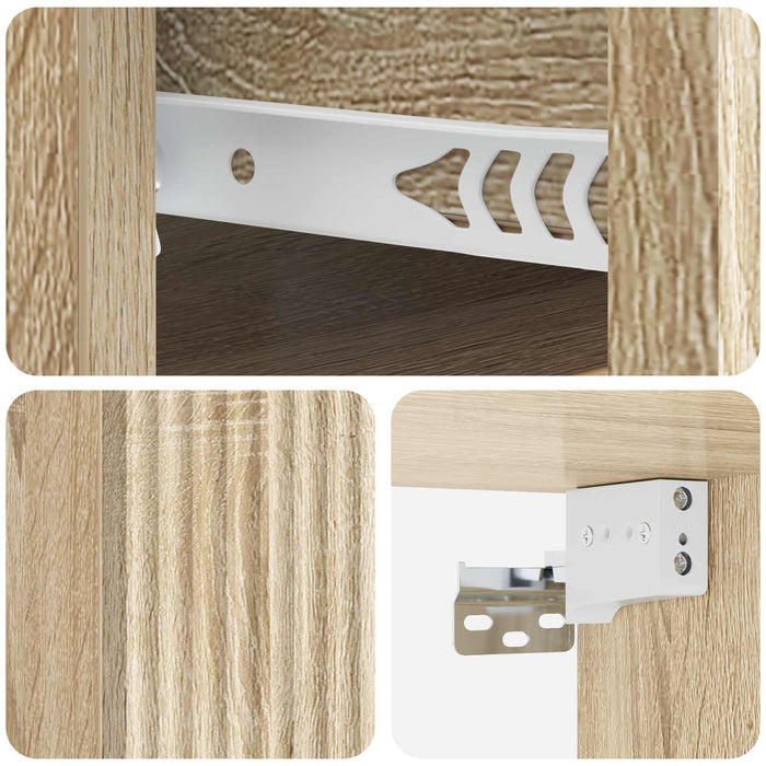 Dulap de noapte suspendat Stejar Sonoma 33 x 34,5 x 20 cm - WALTI WALTI