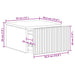 Dulap de noapte suspendat Stejar Sonoma 33 x 34,5 x 20 cm - WALTI WALTI
