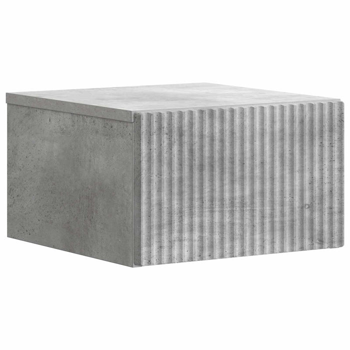 Dulap de noapte suspendat cu sertar Gri Beton 33 x 34,5 x 20 cm - WALTI WALTI