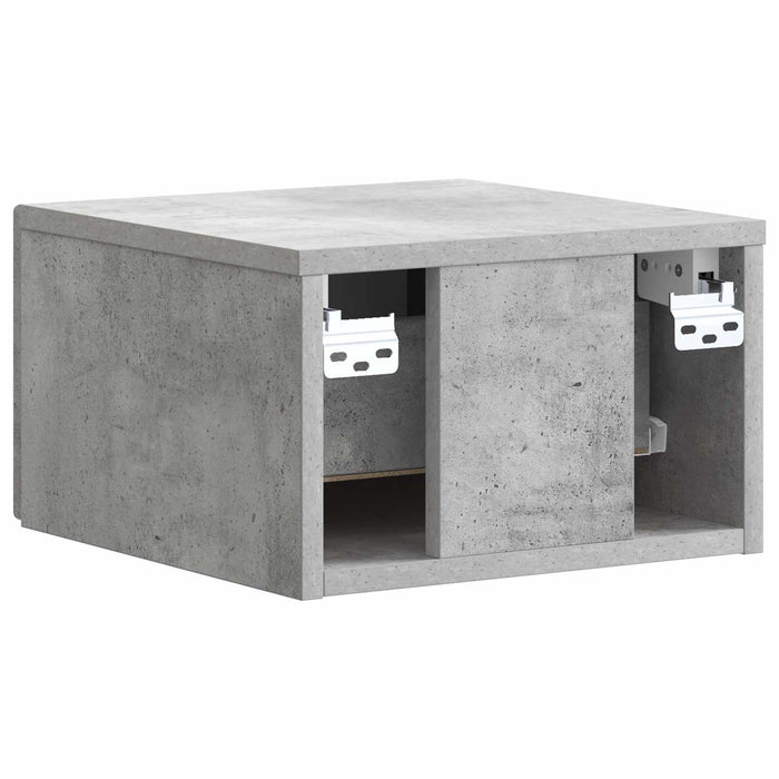 Dulap de noapte suspendat cu sertar Gri Beton 33 x 34,5 x 20 cm - WALTI WALTI