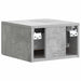 Dulap de noapte suspendat cu sertar Gri Beton 33 x 34,5 x 20 cm - WALTI WALTI