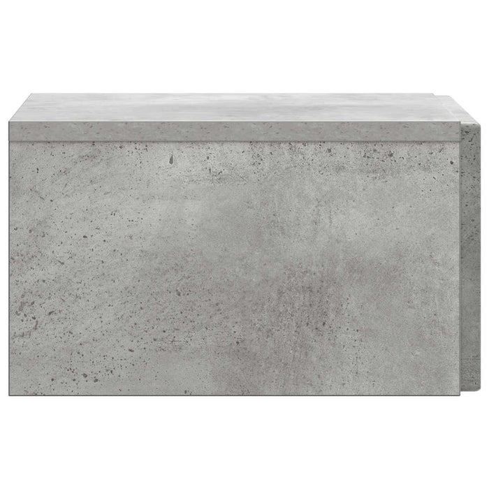 Dulap de noapte suspendat cu sertar Gri Beton 33 x 34,5 x 20 cm - WALTI WALTI