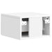 Dulap de noapte suspendat Alb foarte lucios 33 x 34,5 x 20 cm - WALTI WALTI