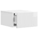 Dulap de noapte suspendat cu sertar 2 pcs Alb foarte lucios - WALTI WALTI