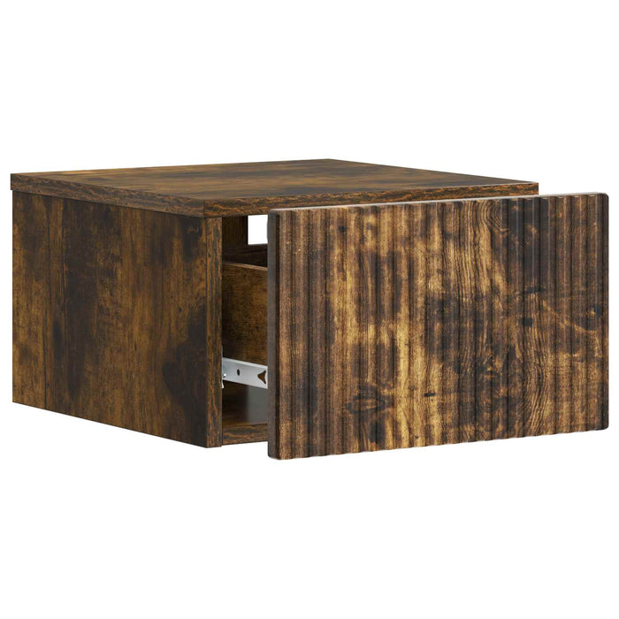 Dulap de noapte suspendat Stejar fumuriu 33 x 34,5 x 20 cm - WALTI WALTI