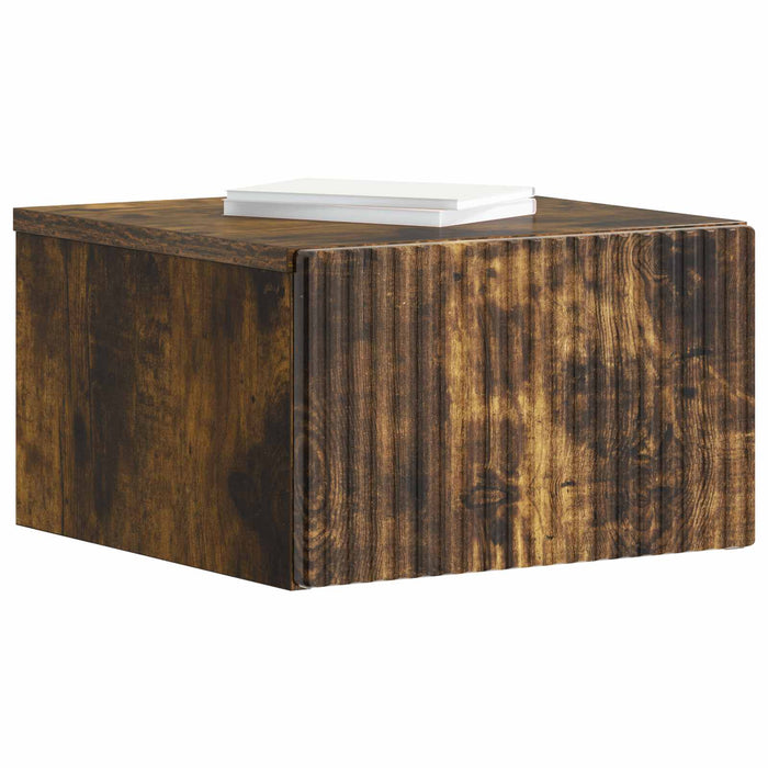 Dulap de noapte suspendat Stejar fumuriu 33 x 34,5 x 20 cm - WALTI WALTI