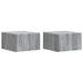 Dulap de noapte suspendat 2 pcs Sonoma gri 33 x 34,5 x 20 cm - WALTI WALTI