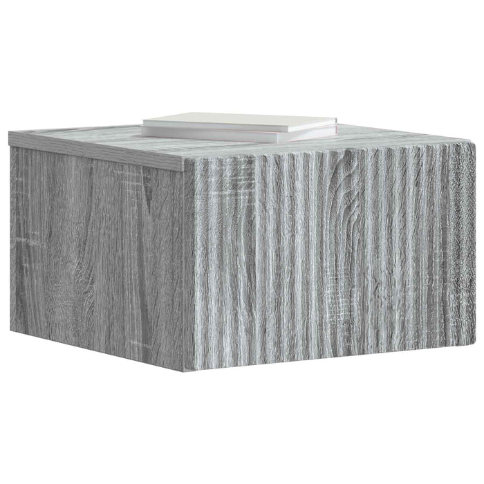 Dulap de noapte suspendat 2 pcs Sonoma gri 33 x 34,5 x 20 cm - WALTI WALTI
