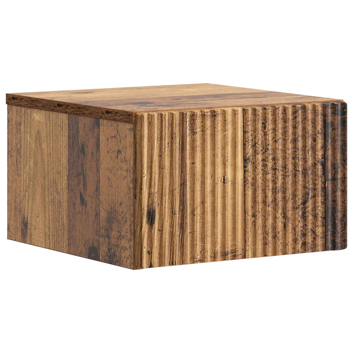 Dulap de noapte suspendat Lemn vechi 33 x 34,5 x 20 cm - WALTI WALTI