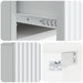 Dulap de noapte suspendat Alb 49 x 34,5 x 20 cm Lemn prelucrat - WALTI WALTI