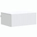 Dulap de noapte suspendat Alb 49 x 34,5 x 20 cm Lemn prelucrat - WALTI WALTI