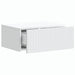 Dulap de noapte suspendat Alb 49 x 34,5 x 20 cm Lemn prelucrat - WALTI WALTI