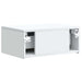 Dulap de noapte suspendat Alb 49 x 34,5 x 20 cm Lemn prelucrat - WALTI WALTI