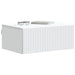 Dulap de noapte suspendat Alb 49 x 34,5 x 20 cm Lemn prelucrat - WALTI WALTI