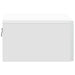 Dulap de noapte suspendat Alb 49 x 34,5 x 20 cm Lemn prelucrat - WALTI WALTI