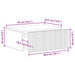 Dulap de noapte suspendat Alb 49 x 34,5 x 20 cm Lemn prelucrat - WALTI WALTI