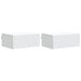 Dulap de noapte suspendat cu sertar 2 pcs Alb 49 x 34,5 x 20 cm - WALTI WALTI