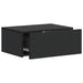 Dulap de noapte suspendat 2 pcs Negru 49 x 34,5 x 20 cm - WALTI WALTI