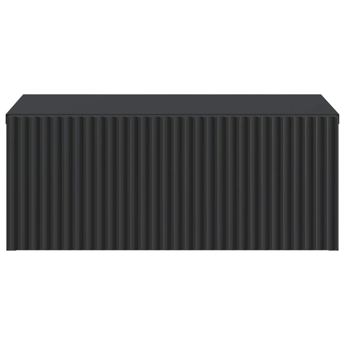 Dulap de noapte suspendat 2 pcs Negru 49 x 34,5 x 20 cm - WALTI WALTI