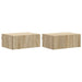 Dulap de noapte suspendat 2 pcs Stejar Sonoma 49 x 34,5 x 20 cm - WALTI WALTI