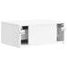 Dulap de noapte suspendat Alb foarte lucios 49 x 34,5 x 20 cm - WALTI WALTI