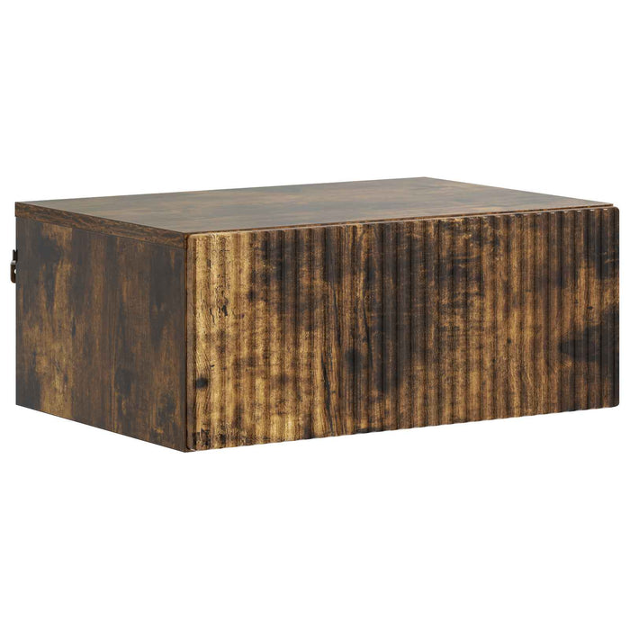 Dulap de noapte suspendat Stejar fumuriu 49 x 34,5 x 20 cm - WALTI WALTI