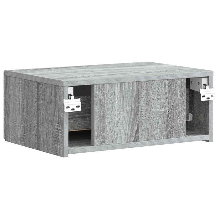 Dulap de noapte suspendat Sonoma gri 49 x 34,5 x 20 cm - WALTI WALTI