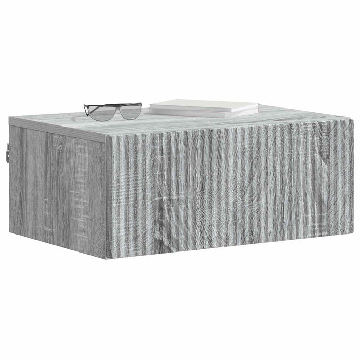 Dulap de noapte suspendat Sonoma gri 49 x 34,5 x 20 cm - WALTI WALTI