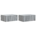 Dulap de noapte suspendat 2 pcs Sonoma gri 49 x 34,5 x 20 cm - WALTI WALTI