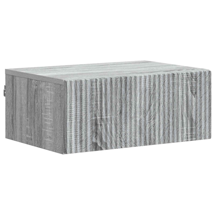Dulap de noapte suspendat 2 pcs Sonoma gri 49 x 34,5 x 20 cm - WALTI WALTI
