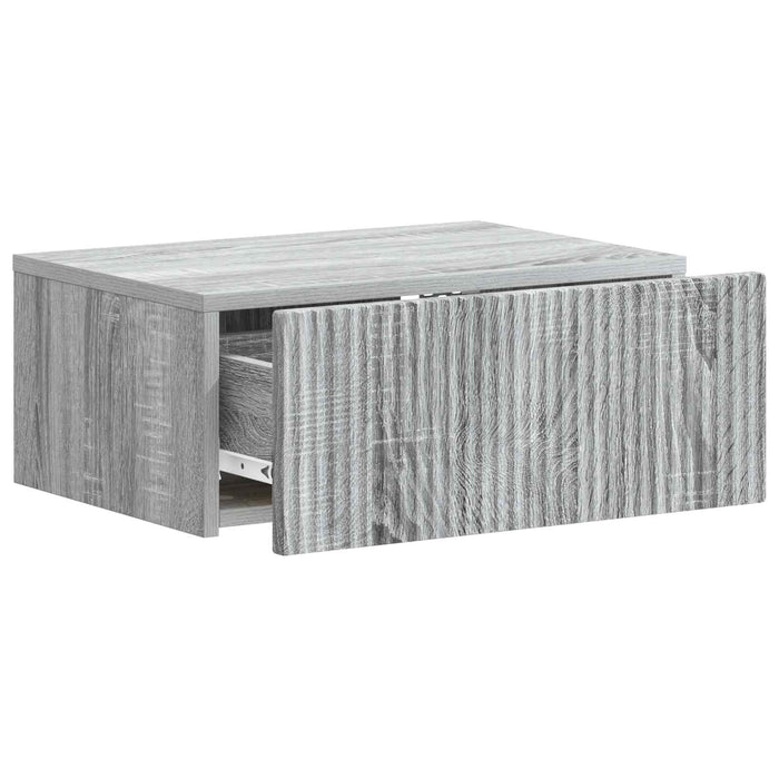 Dulap de noapte suspendat 2 pcs Sonoma gri 49 x 34,5 x 20 cm - WALTI WALTI