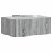 Dulap de noapte suspendat 2 pcs Sonoma gri 49 x 34,5 x 20 cm - WALTI WALTI