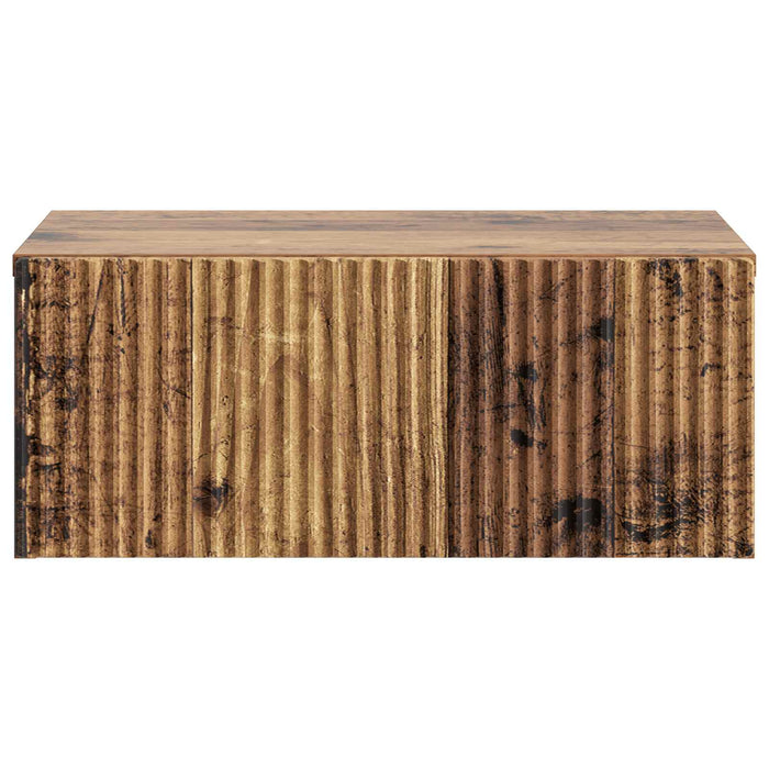Dulap de noapte suspendat Lemn vechi 49 x 34,5 x 20 cm - WALTI WALTI
