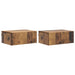Dulap de noapte suspendat 2 pcs Lemn vechi 49 x 34,5 x 20 cm - WALTI WALTI