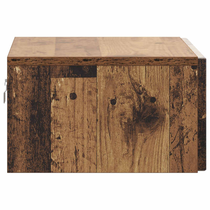 Dulap de noapte suspendat 2 pcs Lemn vechi 49 x 34,5 x 20 cm - WALTI WALTI