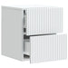Dulap de noapte suspendat Alb 33 x 34,5 x 40 cm Lemn prelucrat - WALTI WALTI