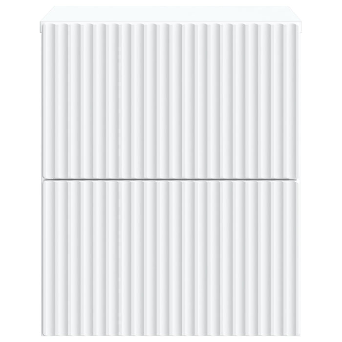 Dulap de noapte suspendat Alb 33 x 34,5 x 40 cm Lemn prelucrat - WALTI WALTI