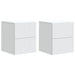 Dulap de noapte suspendat cu sertar 2 pcs Alb 33 x 34,5 x 40 cm - WALTI WALTI
