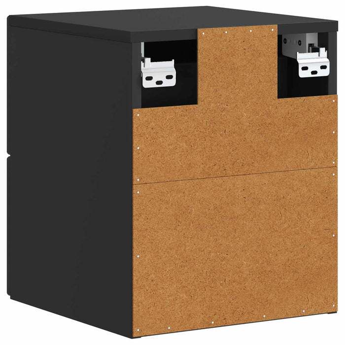 Dulap de noapte suspendat cu sertar Negru 33 x 34,5 x 40 cm - WALTI WALTI