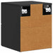 Dulap de noapte suspendat 2 pcs Negru 33 x 34,5 x 40 cm - WALTI WALTI
