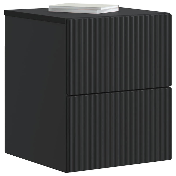 Dulap de noapte suspendat 2 pcs Negru 33 x 34,5 x 40 cm - WALTI WALTI