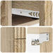 Dulap de noapte suspendat 2 pcs Stejar Sonoma 33 x 34,5 x 40 cm - WALTI WALTI