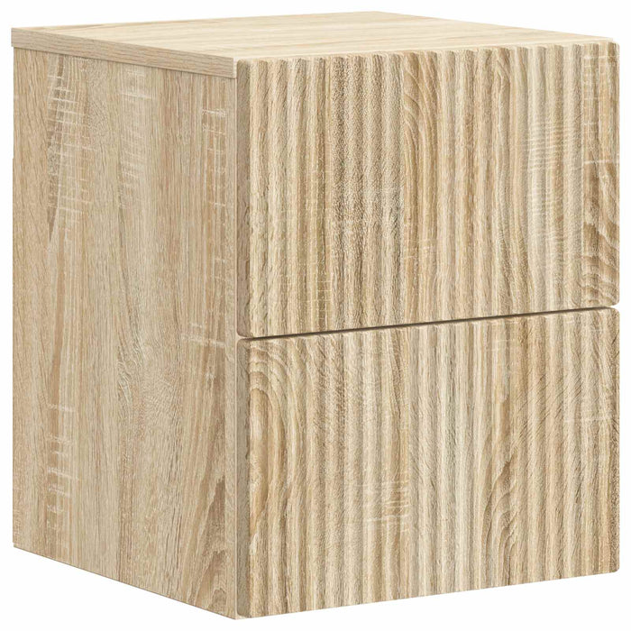Dulap de noapte suspendat 2 pcs Stejar Sonoma 33 x 34,5 x 40 cm - WALTI WALTI