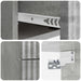 Dulap de noapte suspendat 2 pcs Gri Beton 33 x 34,5 x 40 cm - WALTI WALTI