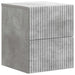 Dulap de noapte suspendat 2 pcs Gri Beton 33 x 34,5 x 40 cm - WALTI WALTI