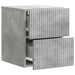 Dulap de noapte suspendat 2 pcs Gri Beton 33 x 34,5 x 40 cm - WALTI WALTI