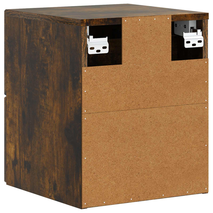 Dulap de noapte suspendat Stejar fumuriu 33 x 34,5 x 40 cm - WALTI WALTI