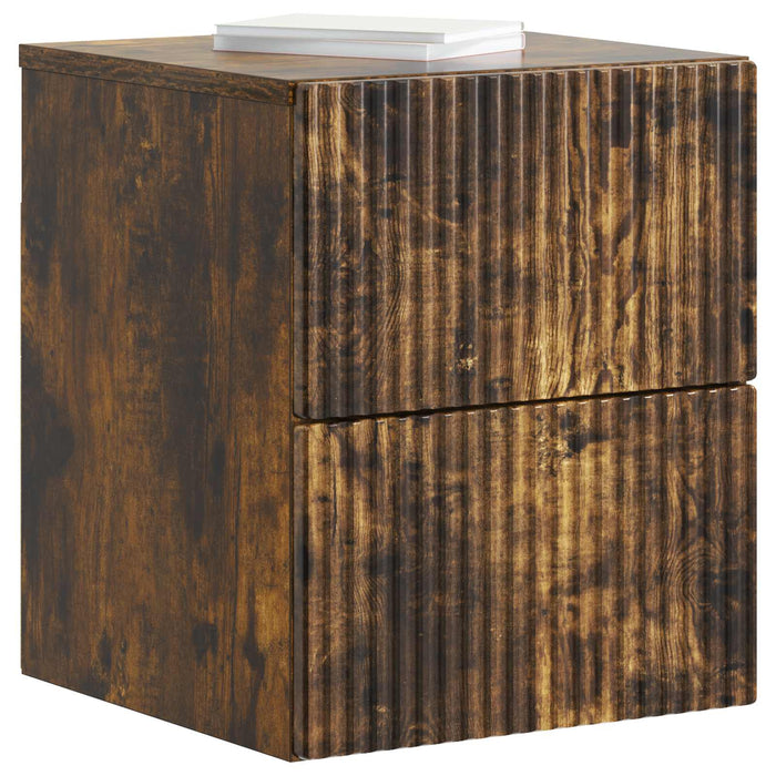 Dulap de noapte suspendat Stejar fumuriu 33 x 34,5 x 40 cm - WALTI WALTI