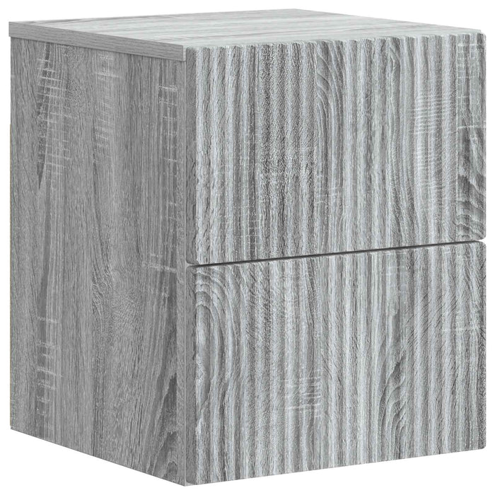 Dulap de noapte suspendat Sonoma gri 33 x 34,5 x 40 cm - WALTI WALTI